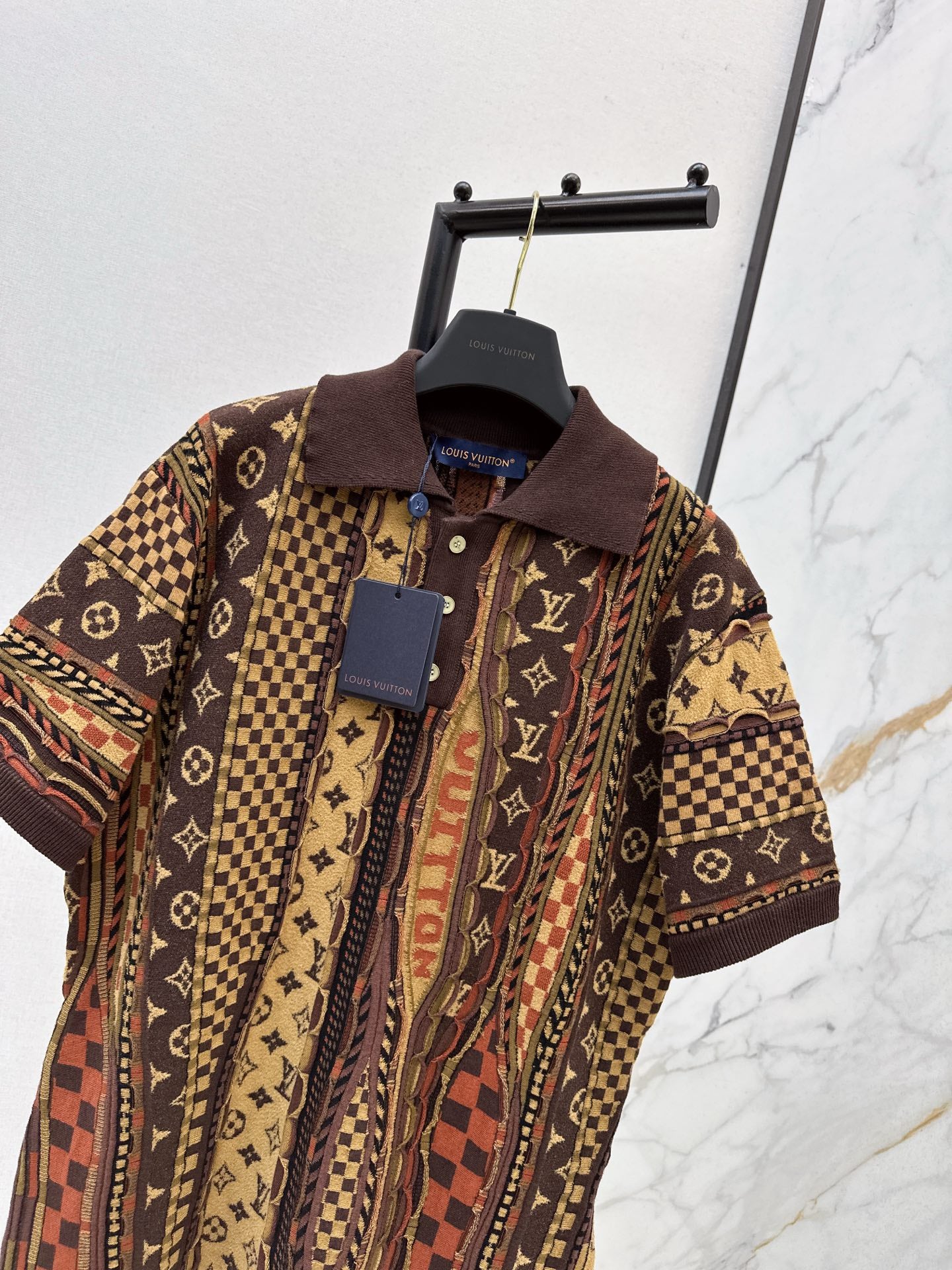 Loui 25fw jacquard sweater shirt