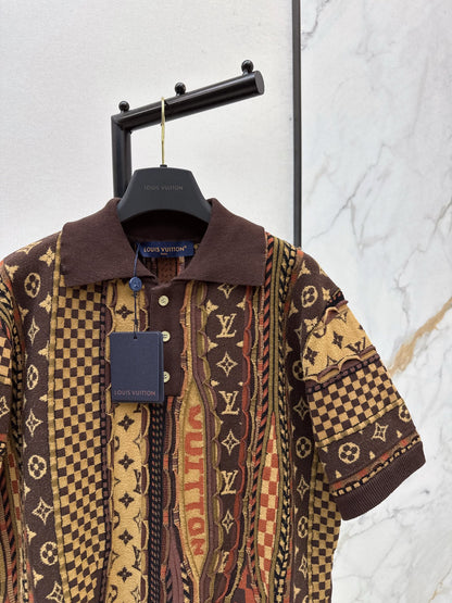 Loui 25fw jacquard sweater shirt