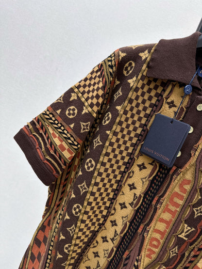 Loui 25fw jacquard sweater shirt