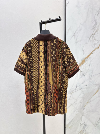 Loui 25fw jacquard sweater shirt