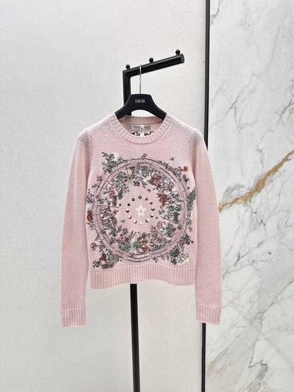 CD 25fw embroidery sweater