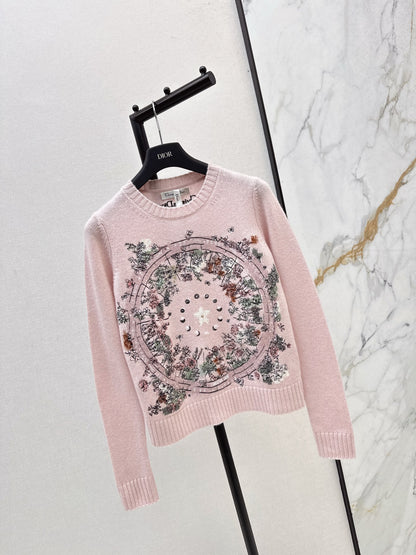 CD 25fw embroidery sweater