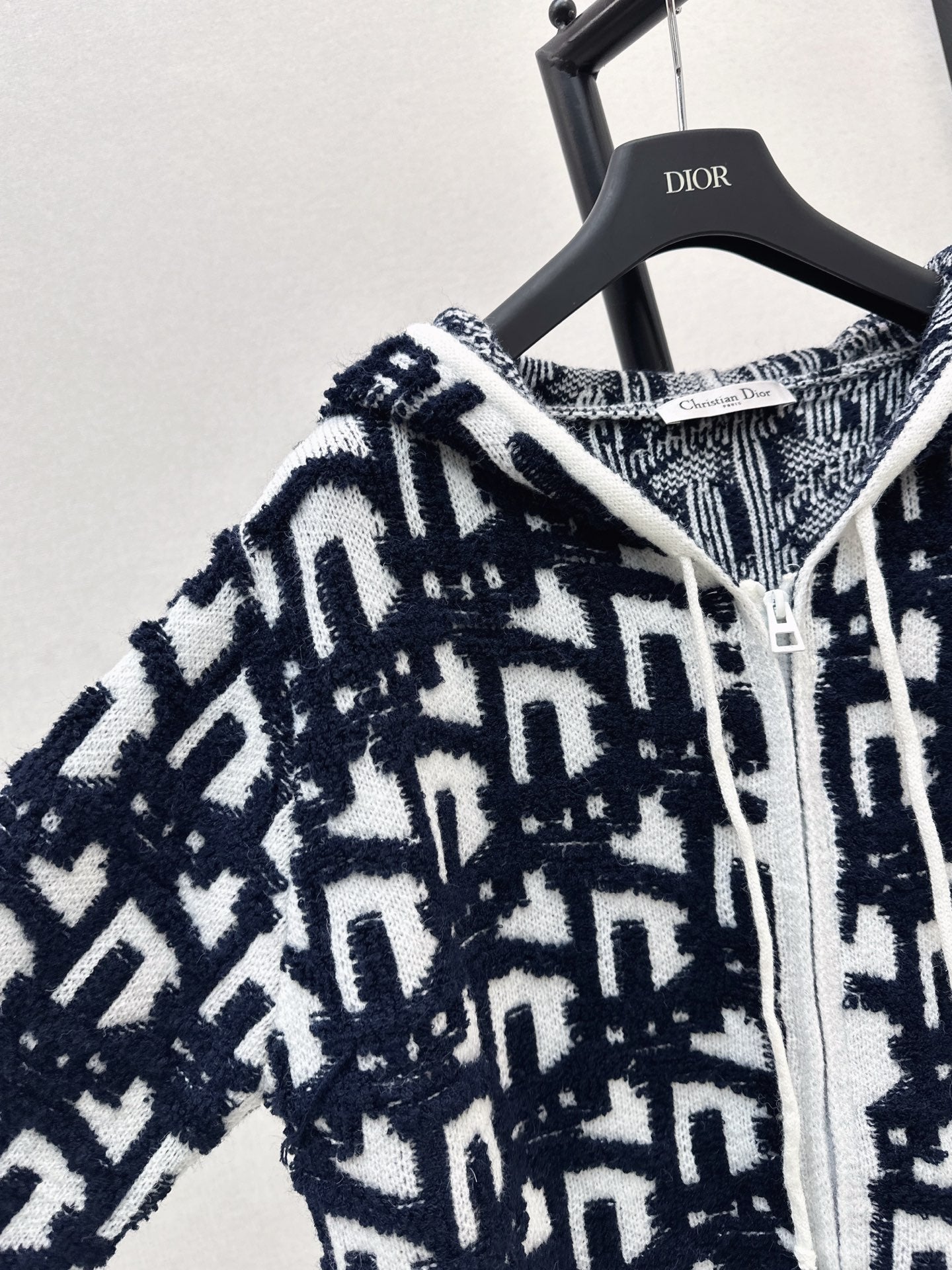 CD 25fw hooded knit cardigan