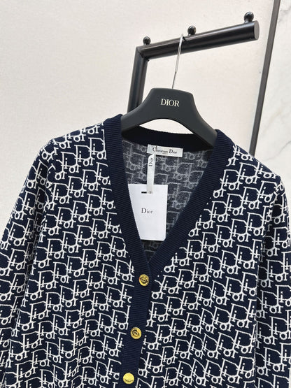 CD 25fw v-neck wool cardigan