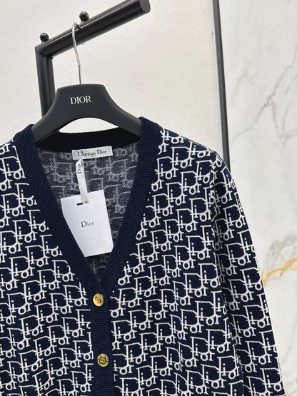 CD 25fw v-neck wool cardigan