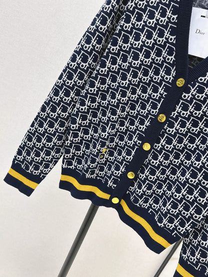 CD 25fw v-neck wool cardigan