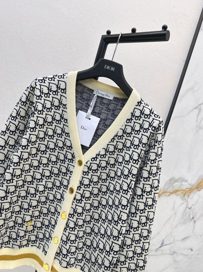 CD 25fw v-neck wool cardigan