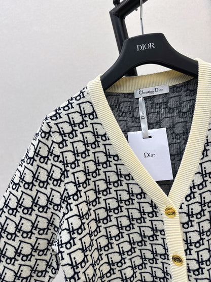 CD 25fw v-neck wool cardigan