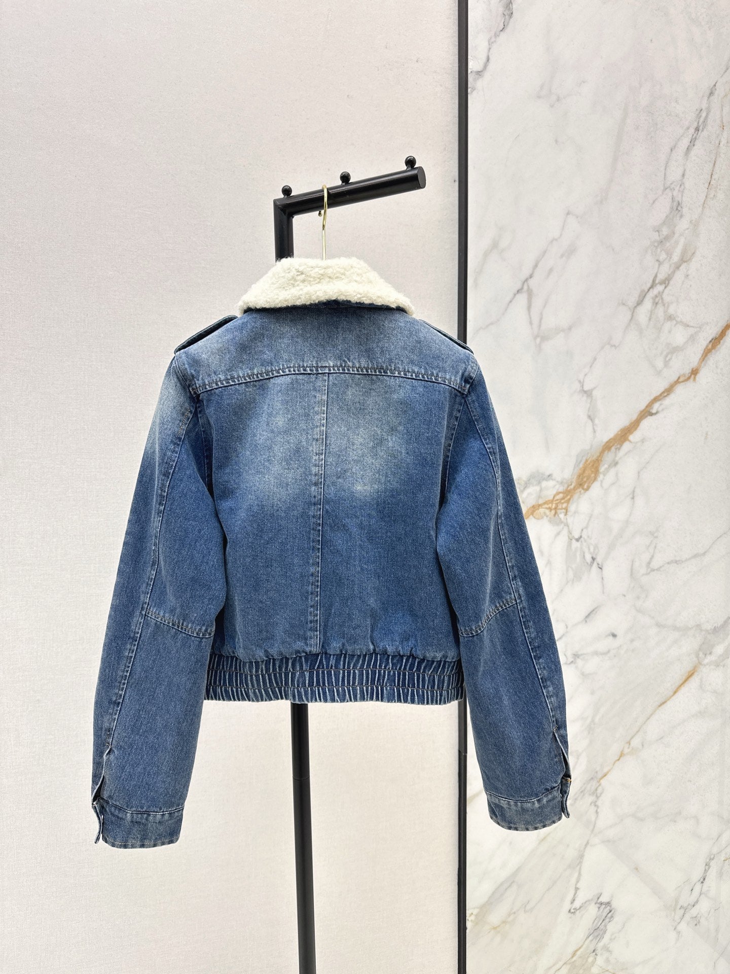 Miu 25fw denim padded jacket