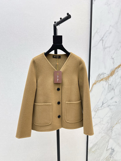 Loro 25fw wool coat scarf set