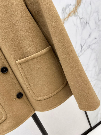 Loro 25fw wool coat scarf set