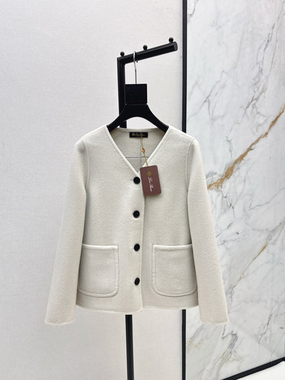 Loro 25fw wool coat scarf set