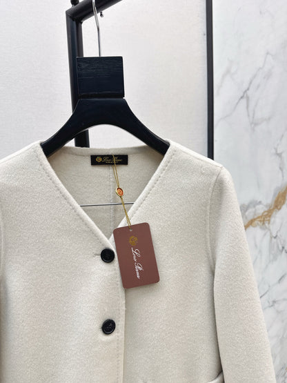 Loro 25fw wool coat scarf set