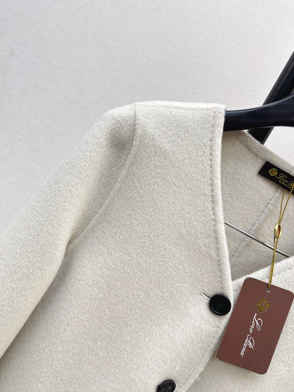 Loro 25fw wool coat scarf set