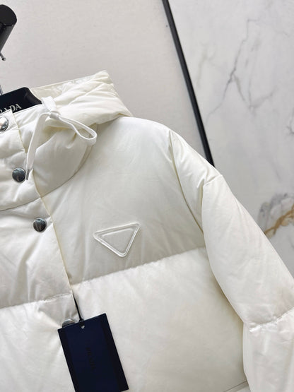 Pra 25fw hooded down jacket