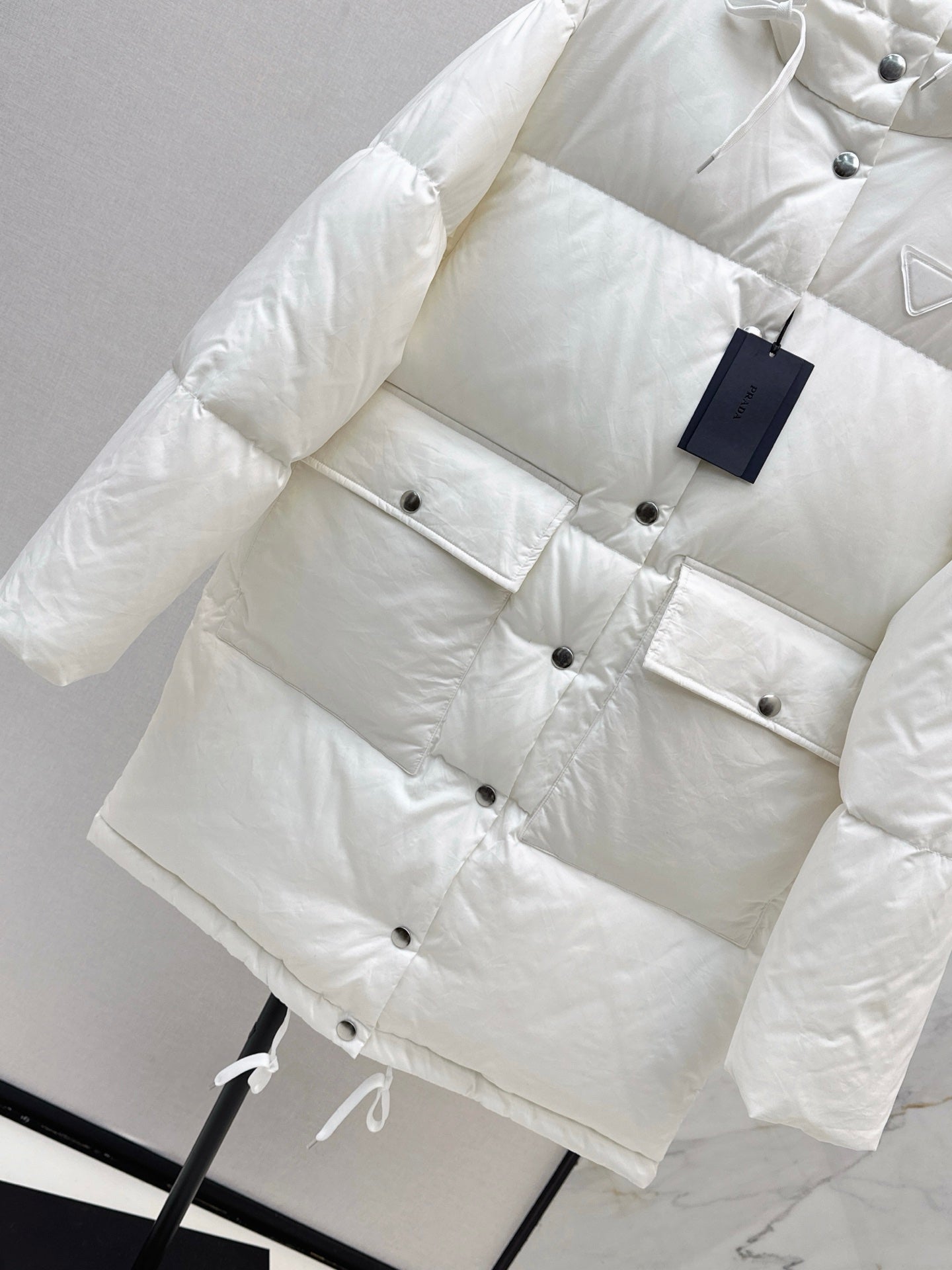 Pra 25fw hooded down jacket