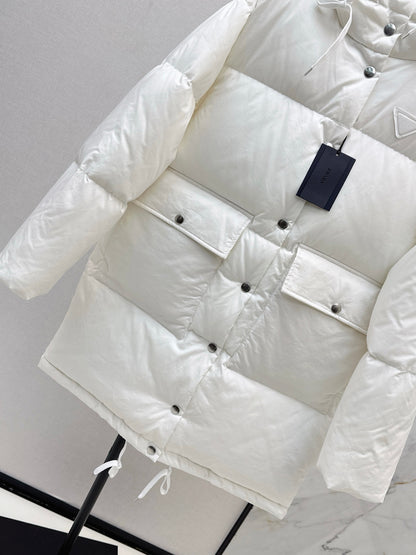 Pra 25fw hooded down jacket