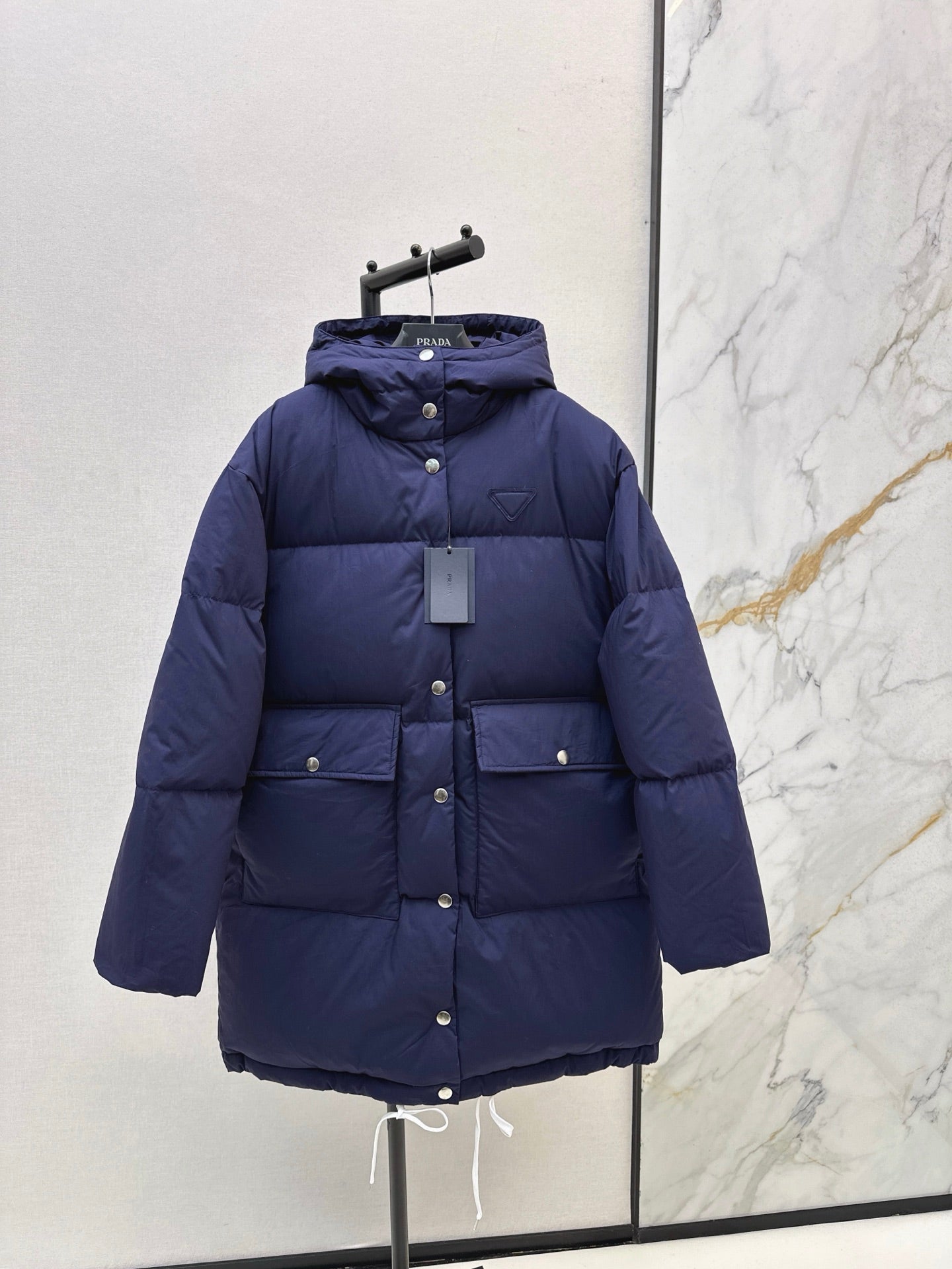 Pra 25fw hooded down jacket