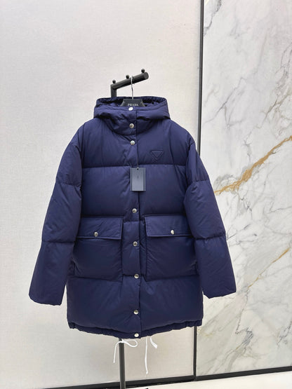Pra 25fw hooded down jacket