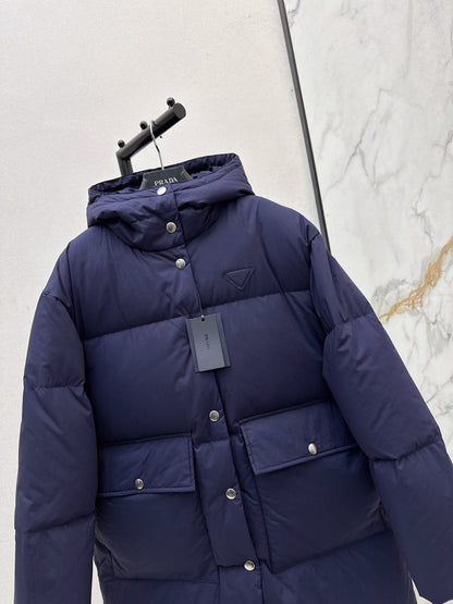 Pra 25fw hooded down jacket