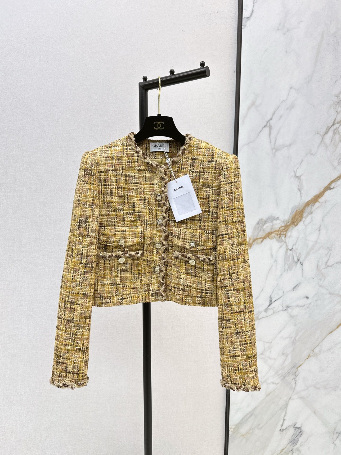 Chan 25fw woven tweed jacket