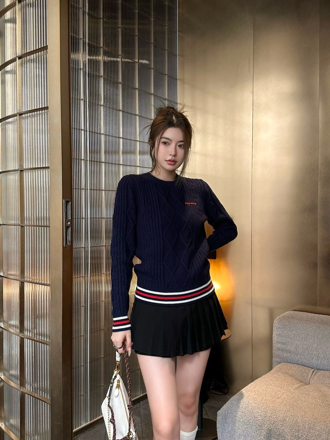 Miu 25fw wool sweater