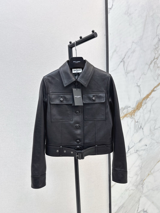 Sain 25fw leather jacket