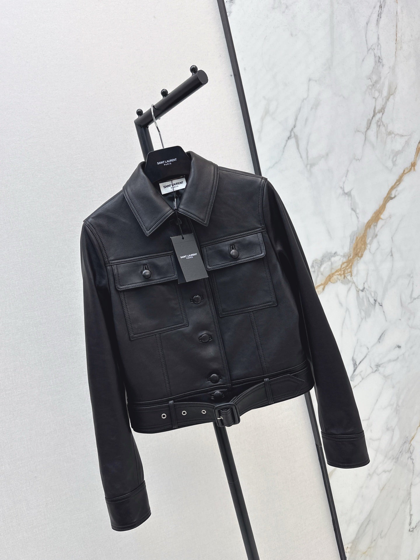 Sain 25fw leather jacket