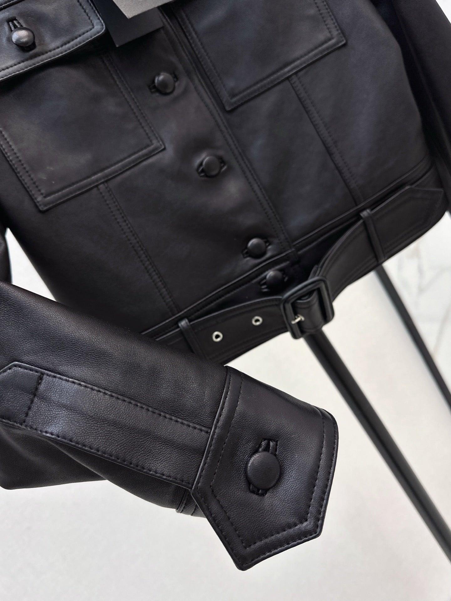 Sain 25fw leather jacket