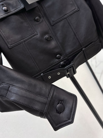 Sain 25fw leather jacket