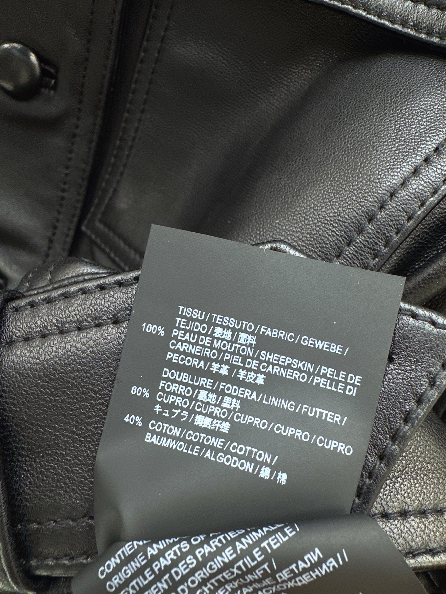 Sain 25fw leather jacket