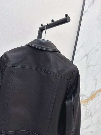 Sain 25fw leather jacket