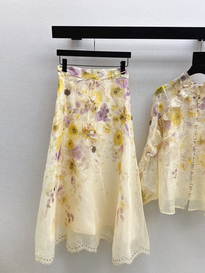 Zimm 25fw print skirt