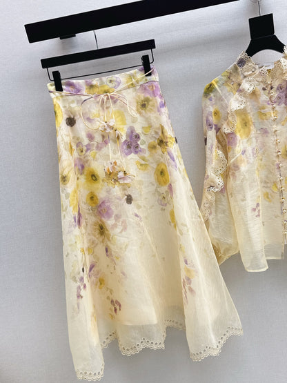 Zimm 25fw print skirt