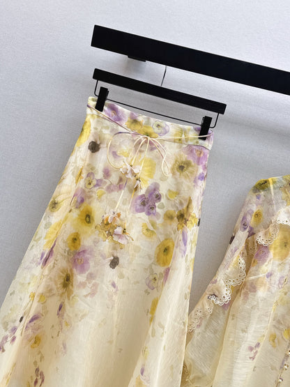 Zimm 25fw print skirt