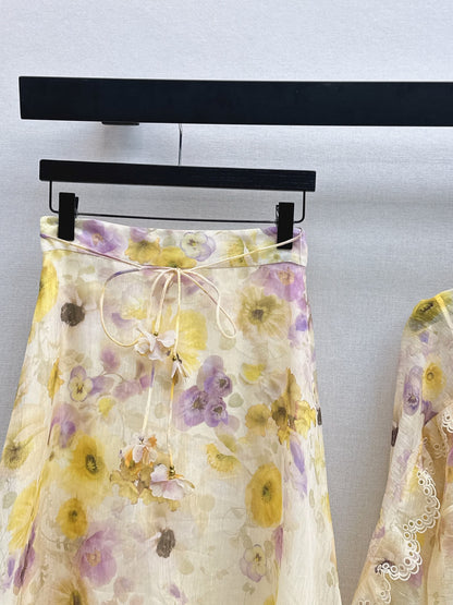 Zimm 25fw print skirt