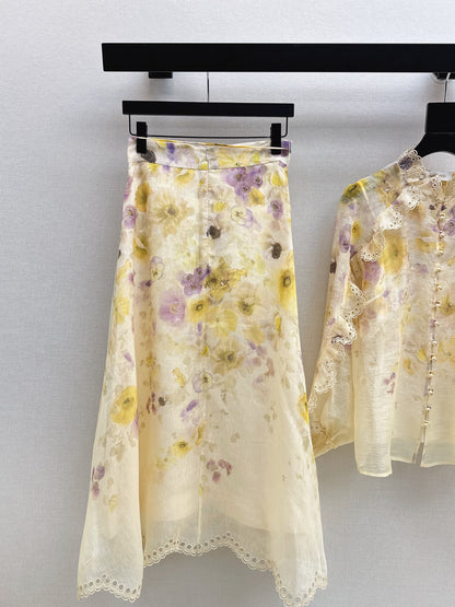 Zimm 25fw print skirt