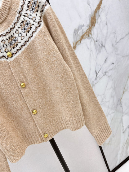 Celi 25fw jacquard cardigan