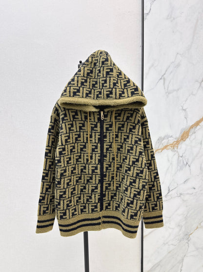 Fen 25fw hooded cardigan