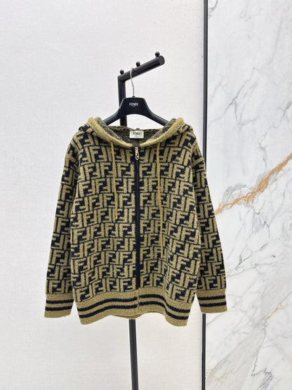 Fen 25fw hooded cardigan