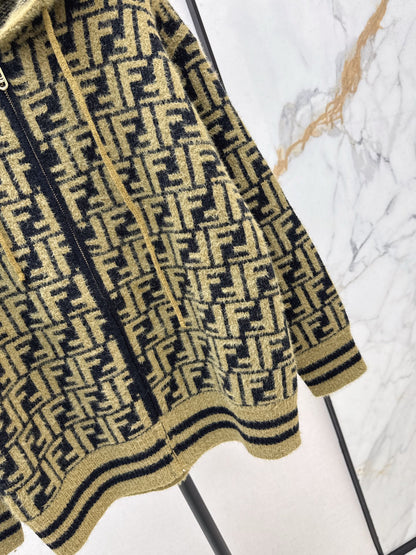 Fen 25fw hooded cardigan