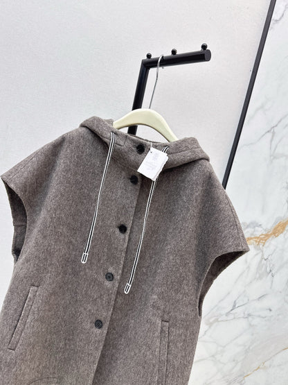 Brun 25fw hooded vest