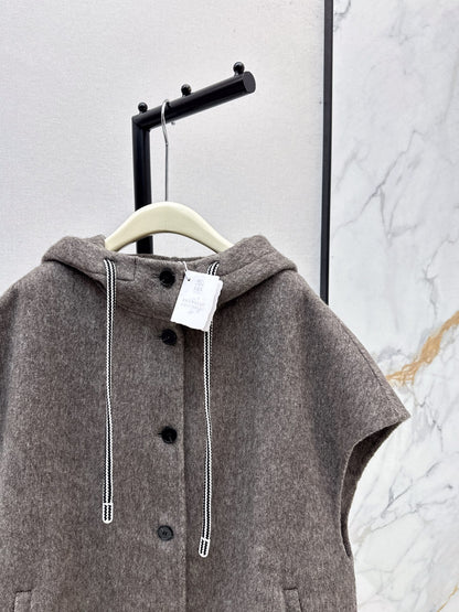 Brun 25fw hooded vest