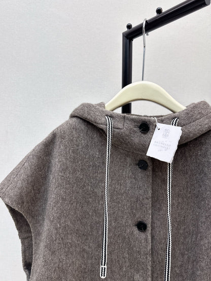 Brun 25fw hooded vest