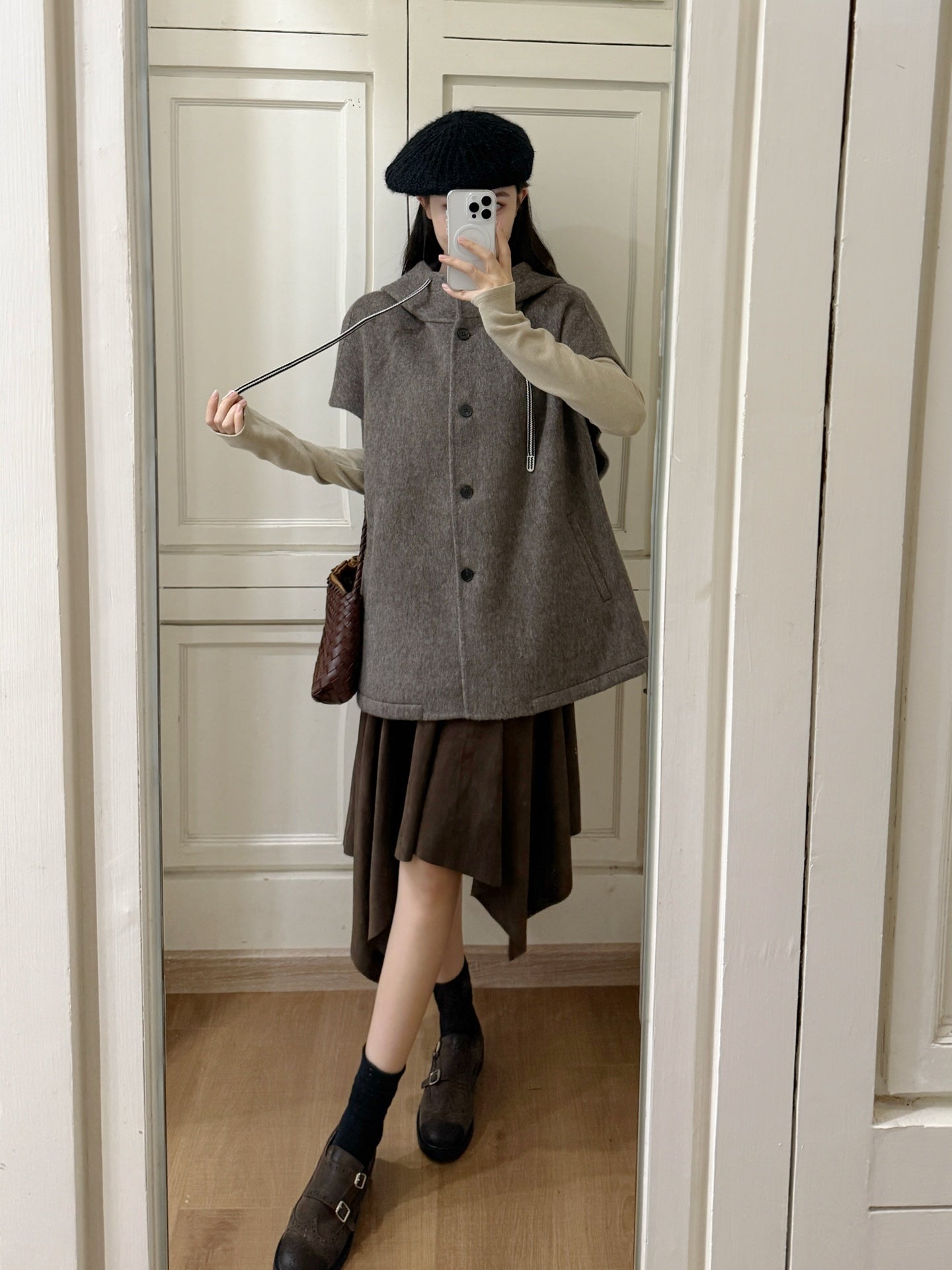 Brun 25fw hooded vest