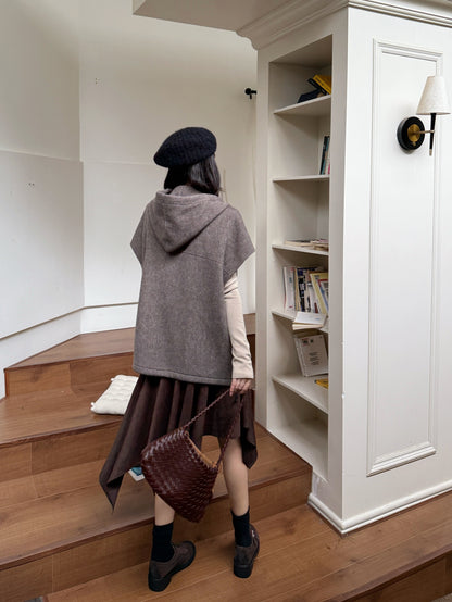 Brun 25fw hooded vest