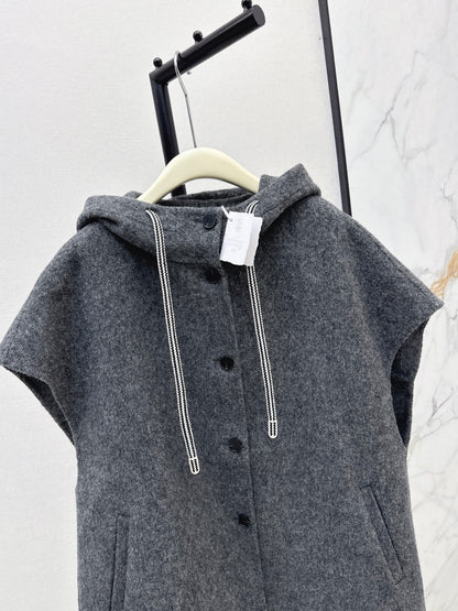 Brun 25fw hooded vest