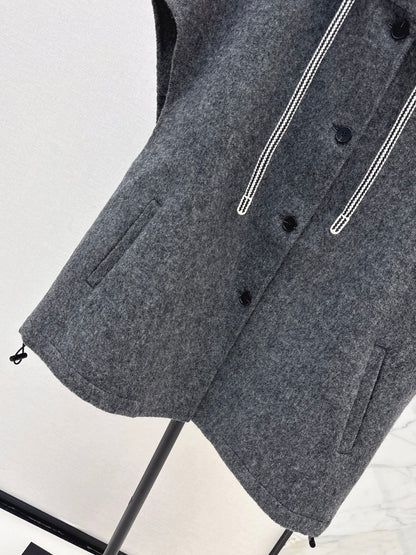 Brun 25fw hooded vest