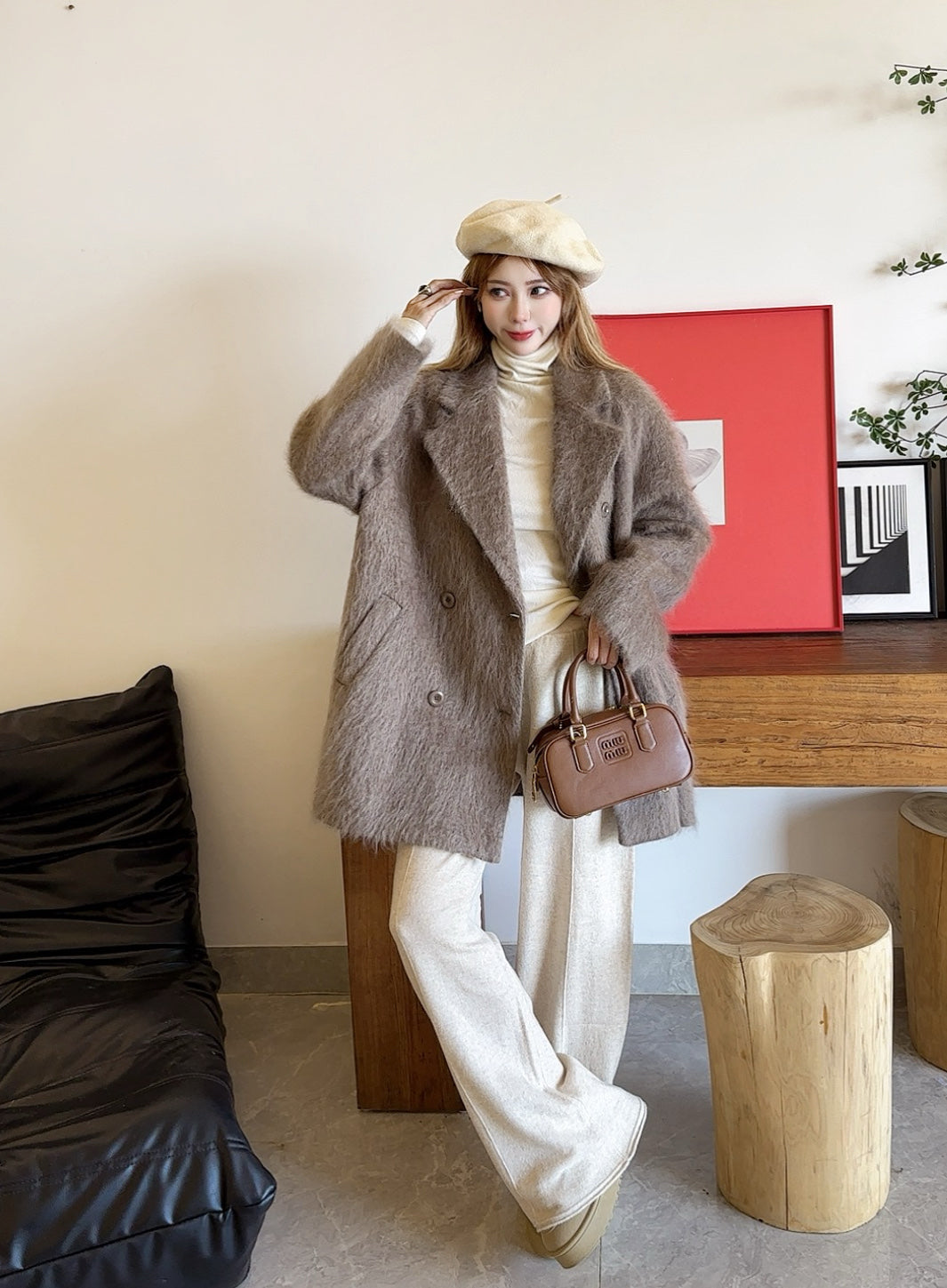 Max 25fw wool overcoats