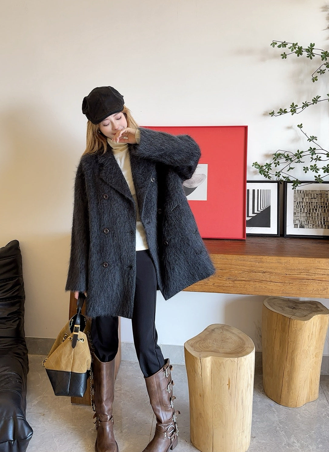 Max 25fw wool overcoats